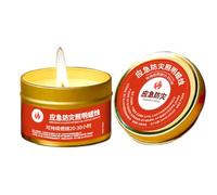 lisutupode Bougies à combustion longue durée pour les pannes de courant | Bougie non parfumée - Longue durée de vie - Cire phosphorescente portable pour intérieur et extérieur, maison, abri, patio