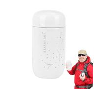 lisutupode Bouteille d'eau isotherme - Petite cantine à œufs étoilés, portable à double paroi isolée sous vide pour entraînement, randonnée, camping, voyage en plein air