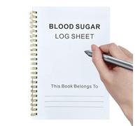 lisutupode Carnet de suivi de la glycémie | Carnet de suivi des médicaments A5 de 60 pages - Planificateur de dossiers pour la gestion et la tenue de dossiers de régime médical