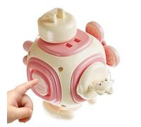 lisutupode Cube d'activités | Jeu interactif à six visages, cube d'apprentissage en forme de lapin - pour garçons et filles, jeu en famille, maison, voyage, crèche