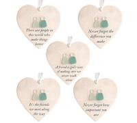 lisutupode Cœur de l'Amitié Ornement Cadeau - Ornement Arbre De Noël Amitié Fait Main 3D Acrylique,Fournitures de Fête pour Appartement Voyage Cartable Action de Grâce École Maison Fête | Thanksgiving