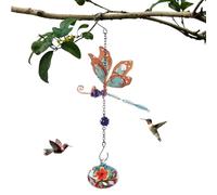 lisutupode Distributeur de pour Colibris, Ornement De Nourrisseur À Oiseaux en Verre, Abreuvoir Carillon À Vent pour Oiseaux-Mouches, pour Les Cours, Jardins, Pelouse, Allées, Chemins Et Fêtes