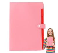 lisutupode Dossiers d'archives | Organiseur de papier | Format A4 portable multifonction avec étiquettes de couleur et sept poches pour la gestion des factures et reçus à la maison et au travail