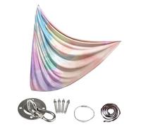 lisutupode Hamac aérien de yoga 280 x 150 cm, léger, extensible, portable et réglable, balançoire de fitness pour intérieur et extérieur, relaxation et exercice pour enfants et adultes