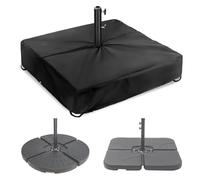 lisutupode Housse pour Pied de Parasol de terrasse Robuste et Imperméable | Housse protection base parasol carrée Pour arrière-cour, bord piscine, terrasse, balcon, cour, maisons de plage,