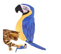 lisutupode Jouets À Mâcher pour Chat,Jeux Interactifs pour Chaton avec Son - Animal en Peluche Perroquet,pour Jeu Entraînement Exercice Chasse Stimulation Mentale Simulation De Chasse