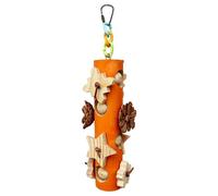 lisutupode Jouets à Mâcher pour Perroquets - Bois Naturel de 26,4 cm Qui Réduit l'Ennui,Jouets de Mastication pour Perroquet,pour Inséparables Petite Perruche Calopsitte Conure Perroquet et Canari