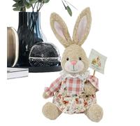 lisutupode Lapin en peluche | Printemps champêtre, doux, mignon et à collectionner | Lapin de Pâques Peluche - pour Famille Cadeau Fille Petit ami Femme Homme Jeunes Fille Fils Amis