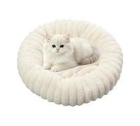 lisutupode Lit pour Chats Doux Rond Confortable esthétique Lavable apaisant | Canapé Félin Lit Chien Lavable Pour Maison Intérieur Salon Chambre Balcon Sol Chiot Petite Moyenne