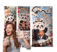 lisutupode Lot de 6 enveloppes rouges pour le Nouvel An de Hong Bao - Enveloppes pour argent liquide, enveloppes porte-bonheur, accessoires de l'année lunaire pour le festival du printemps
