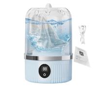 lisutupode Machine à laver de voyage | Machine à laver de voyage, économe en énergie, 3 programmes de lavage, fournitures de voyage pour vêtements de bébé, sous-vêtements et chaussettes