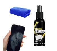 lisutupode Nettoyant pour Écran de Téléphone,Protection Anti-poussière et Anti-Trace avec Chiffon - Spray nettoyant écran d'ordinateur - pour dortoir Universitaire, Voyage, déplacement
