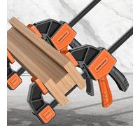 lisutupode Pince de travail du bois, pince à barre en acier à dégagement rapide, pince F avec poignée de micro-réglage pour des solutions de fixation stables dans le travail des métaux et l'artisanat