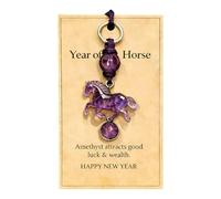 lisutupode Porte-clés Cheval Violet Porte-bonheurS 12x8 Cm Symbole Décoratif De,Chevals De Poche Breloque Cheval pour Sac Chance Et sont des Cadeaux Parfaits pour Collègue Ami Maman Grand-Mère Papa