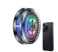 lisutupode Refroidisseur de téléphone portable avec lumières LED, ventilateur de refroidissement pour téléphone portable | Refroidisseur à aspiration magnétique | Conception de trou complet léger