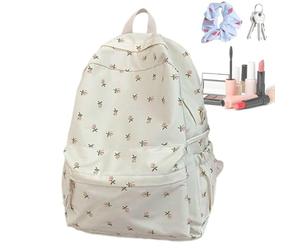 lisutupode Sac à dos à imprimé floral pour étudiants en nylon Sac à dos de | pour femmes avec de nombreuses poches conçu pour les filles, les adolescentes en situation de loisirs, les voyages