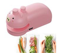lisutupode Scellant de sac à copeaux rechargeable - Machine à sceller sous vide - Refermeur domestique rechargeable pour frites, voyages et pique-niques
