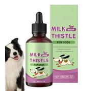 lisutupode Supplément hépatique pour chiens - Gouttes liquides de soutien hépatique - Supplément nutritionnel pour le soin du foie et pour la santé et le bien-être | pour les petites et moyennes races