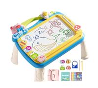 lisutupode Tableau magnétique pour griffonnage, tableau d'écriture magnétique pour , dessin animé avec 2 stylos, dessin éducatif avec 4 timbres, jouets
