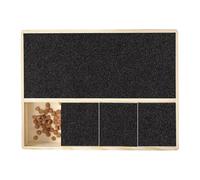 lisutupode Tapis carré à gratter pour chiens - Bloc de papier abrasif carré avec boîte à friandises - Lime à ongles portable pour chien avec boîte à friandises pour chien, chiot, chien de taille