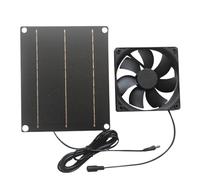 lisutupode Ventilateur extracteur solaire, 30 W, pour abri, solution de refroidissement avec circulation d'air mural pour camping-car, salle de bain, grenier, cave, écurie