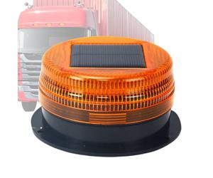 lisutupode Voyant D'avertissement Solaire 10x6 Cm Lampe D'avertissement De Panneau D'arrêt Feu Clignotant Pour Barrage Routier De Véhicule D'ingénierie Solaire