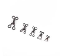 LISYANG Lot de 24 crochets de couture et œillets de fermeture argentés/noirs pour soutien-gorge, fourrure, manteau, veste, accessoires de couture