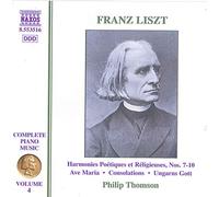 Liszt – Intégrale pour piano Vol. 4 : Harmonies poétiques et religieuses 7-10 – NAXOS