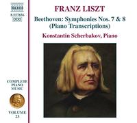 Intégrale De Musique Pour Piano Vol. 23 : Transcriptions Pour Piano Des Symphoniesde De Beethoven : Symphonie No. 7 Opus 92, Symphonie No. 8 Opus 93