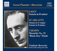 Liszt : Sonata in B minor / Scarlatti : Sonata in G major, sonata in B minor / Chopin : Mazurka No. 32
