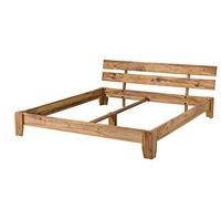 Lit 140x200cm - Bois Massif de Palissandre huilé (Brun Clair) - Nature Brown #510