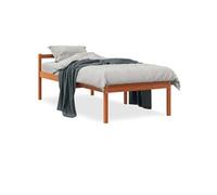 Vidaxl Lit Pour Personne Âgée Sans Matelas 90x190 Cm Bois Pin Massif Marron