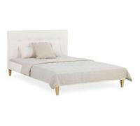 Lit 2 Places 140x200 cm avec Matelas Beige G