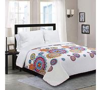 Lit 220x240 Matelassé Microfibre Boutis De Luxe 2 Pers. Décoratif Léger Hypoallergénique