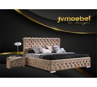 Lit 2x Table de chevet 3 pièces Set chambre à coucher Design Meubles Modern Luxe Lits Nouveau