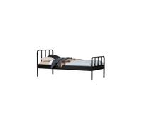 Lit 90x200 cm Acier Noir MEES