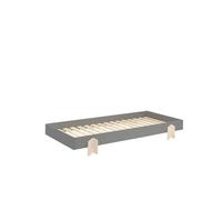 Vipack Lit enfant en bois Modulo Arrow 90x200 cm empilable Gris