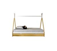 Lit 90x200cm Forme Tipi avec Tiroir Pin - FLITT -