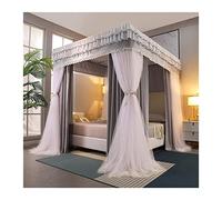 Lit à baldaquin moustiquaire pour lit Double, baldaquin de lit de Luxe à Double pôle européen, Rideau de lit moustiquaire occultant pour Chambre à Coucher (Taille : 180x200x200cm)