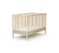 Lit à barreaux en bois brut - FORMULA BABY - 60 x 120 cm - Sommier réglable sur 3 hauteurs