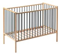 Lit En Bois 60x120 Cm Rémi Hybride Bleu Gris - Combelle