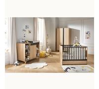Sauthon Lit bébé à barreaux Nova gris 60x120