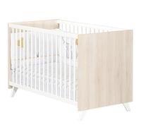 Lit bébé en bois - scandi blanc/beige 60X120