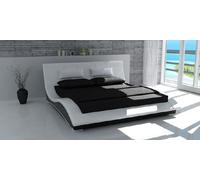 Lit à eau Lit capitonné avec matelas Nouveau SWING Lits Complet Lit en cuir ! !