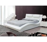 Lit à eau Lits Lit complet en cuir Lit capitonné avec matelas Nouveau OLIVER
