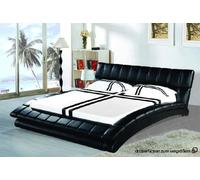 Lit à eau Lits Lit en cuir complet Lit capitonné avec matelas Nouveau MAURICE