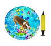 Lit à eau pour animal de compagnie | Lit sensoriel avec motif animal - Artefact rafraîchissant, épais, coussin gonflable, jeu d'eau pour enrichir les chiens