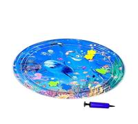 Lit à eau pour chat - Tapis de jeu d'eau pour chien avec pompe gonflable - Coussin rafraîchissant et tapis d'éveil pour bébé pour la maison et l'extérieur en cas d'ennui et