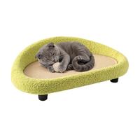 Lit à gratter pour chat - Coussin à gratter en sisal, design de salon large, griffée texturée, structure portable légère | Idéal pour les chats maison salon appartement dortoir patio balcon