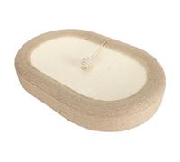 Lit à gratter pour Chat, lit de Salon à gratter Ovale Extra Large de 24 Pouces, Salon à gratter Confortable pour Chat, Bol à gratter pour Chats d'intérieur